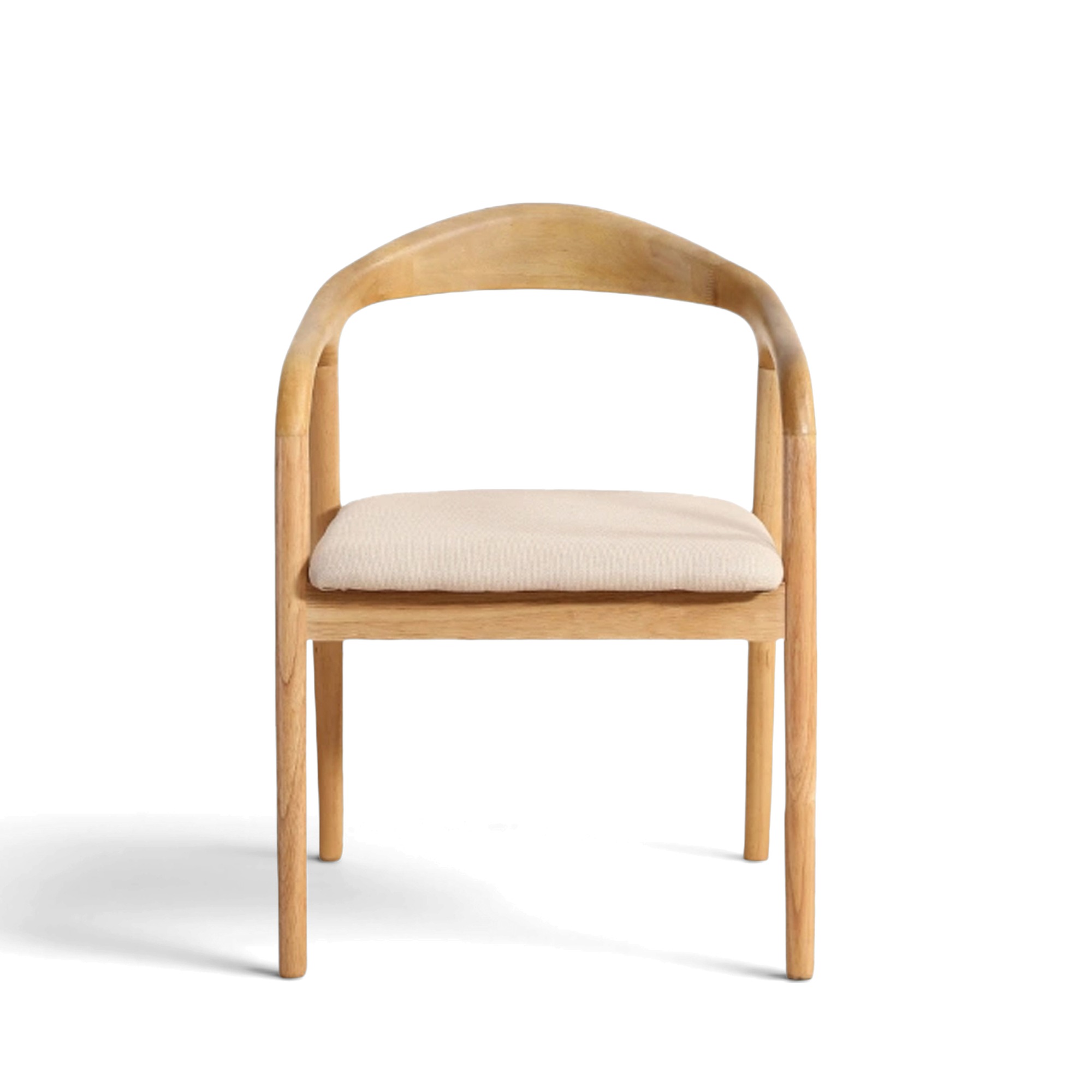 Karmstol 'Aspa' - Natur/beige