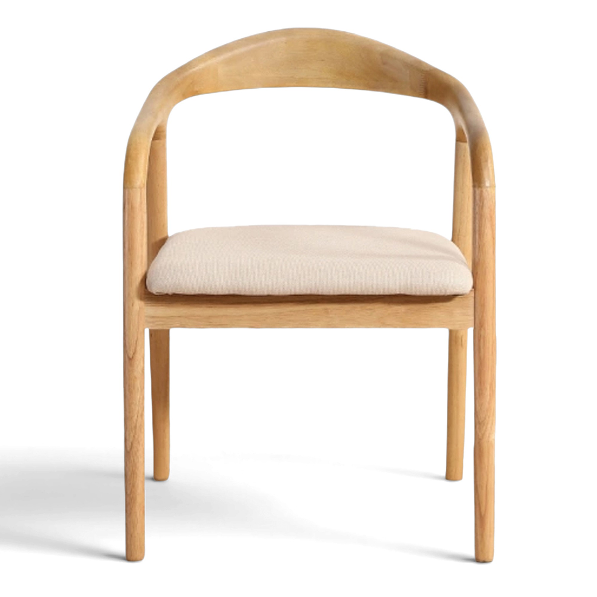 Karmstol 'Aspa' - Natur/beige