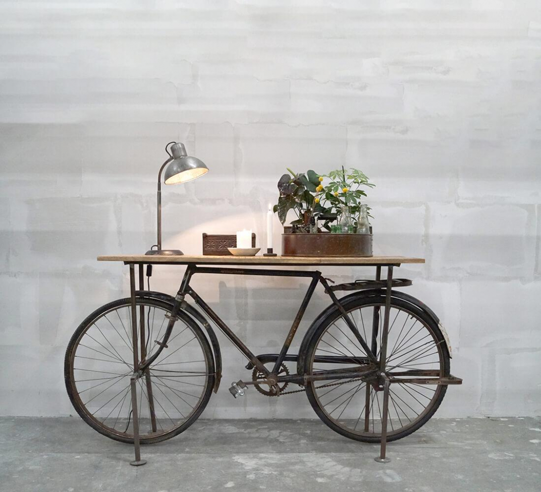 Sidobord Vintage bicycle - Trä/Järn