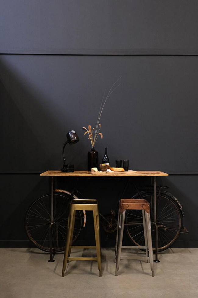 Sidobord Vintage bicycle - Trä/Järn