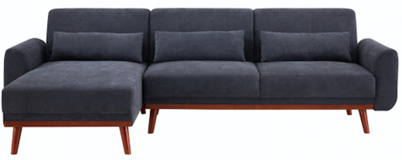 Bäddsoffa 'Texas' - Mörkgrå