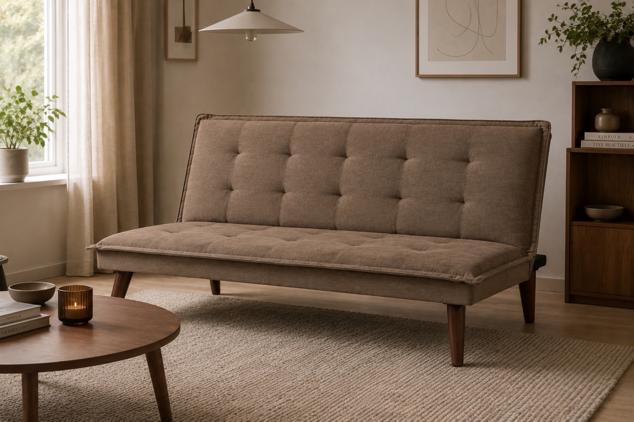 Bäddsoffa 'Eukalyptus' - Beige