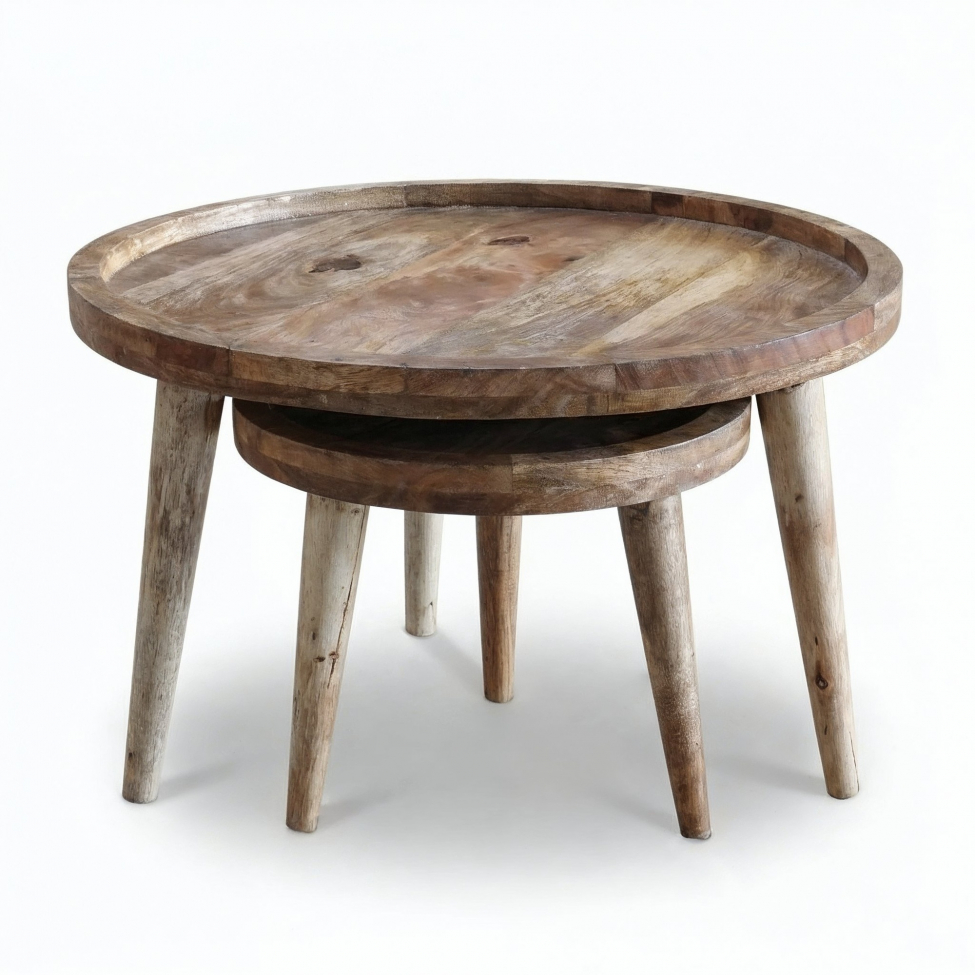 Soffbord 'Manarola' 2 delar - Natur