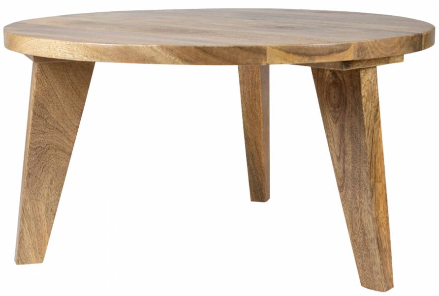 soffbord vintage runt 65cm - natur