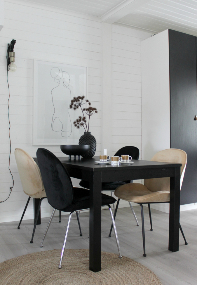 Stol 'Lux' - Svart/Silver