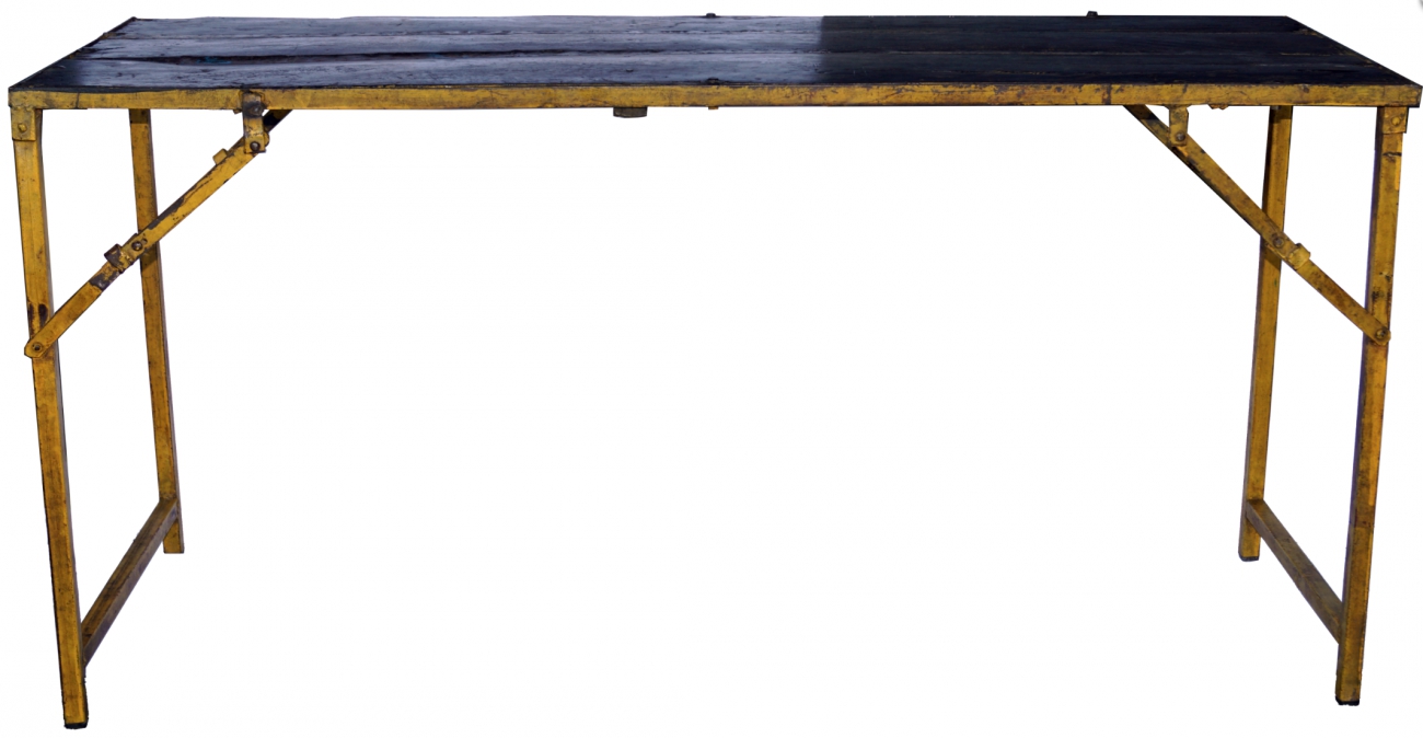 Matbord vintage 153 x 60cm – Reforma Matbord Mörkt träMetall 160cm Reforma Sthlm