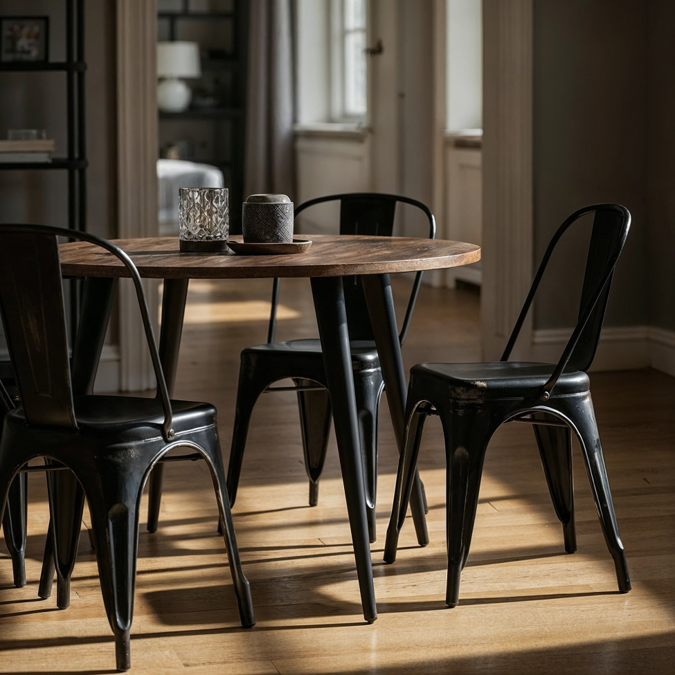 Stol 'Montmartre' - Vintage svart