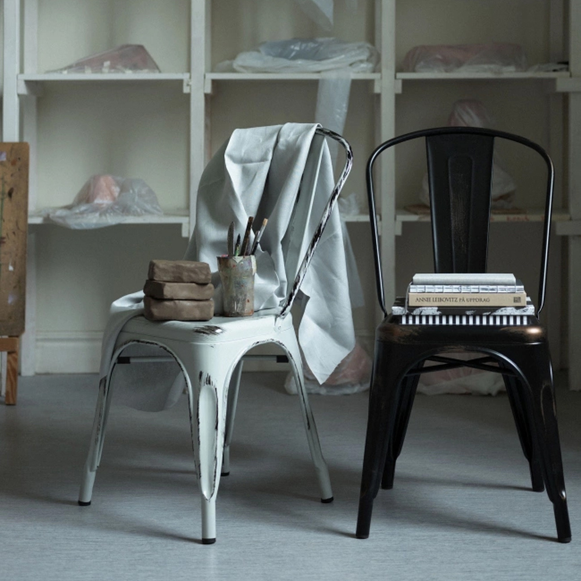 Stol 'Montmartre' - Vintage svart