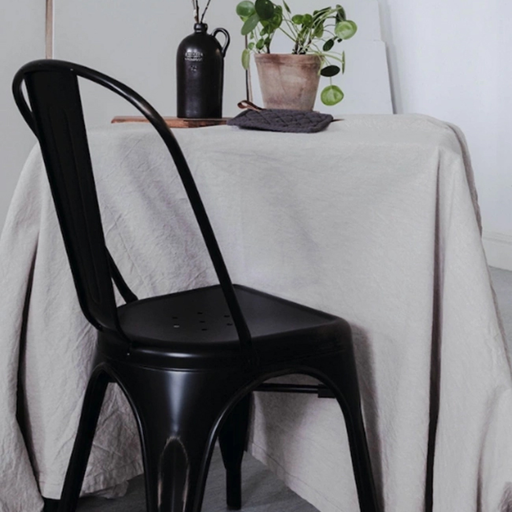 Stol 'Montmartre' - Vintage svart