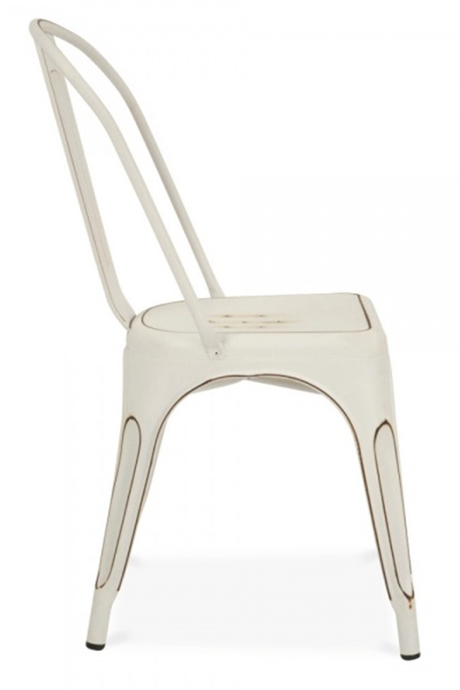 Stol 'Montmartre' - Vintage vit