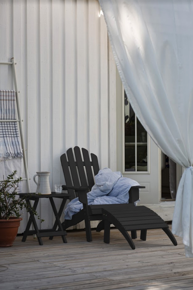 Trädgårdsbord 'Lounge' - Svart
