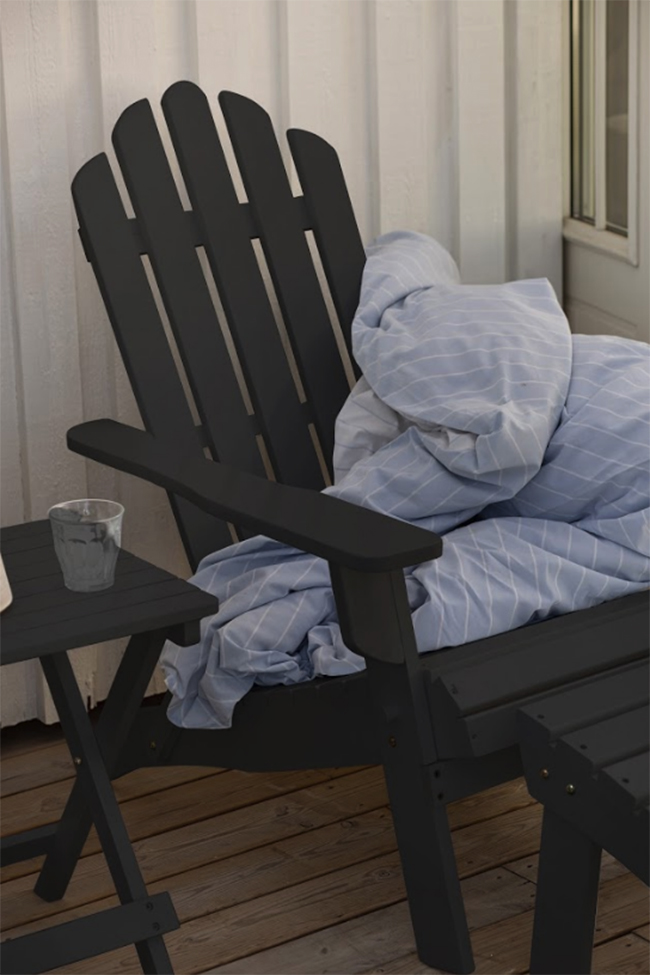 Trädgårdsbord 'Lounge' - Svart