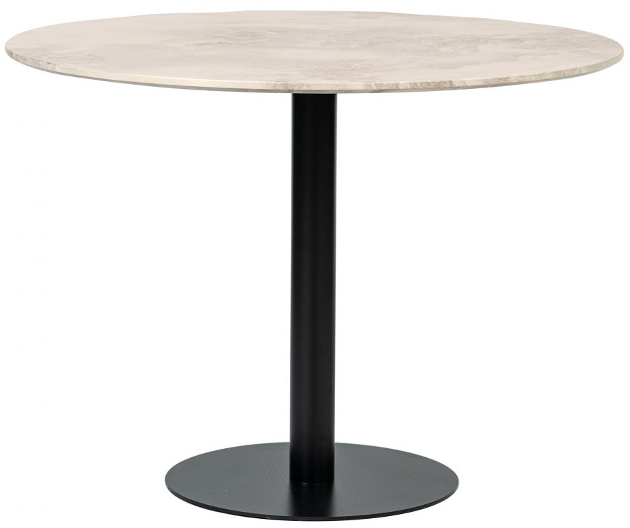 matbord 'marbleous' runt 100cm - vit