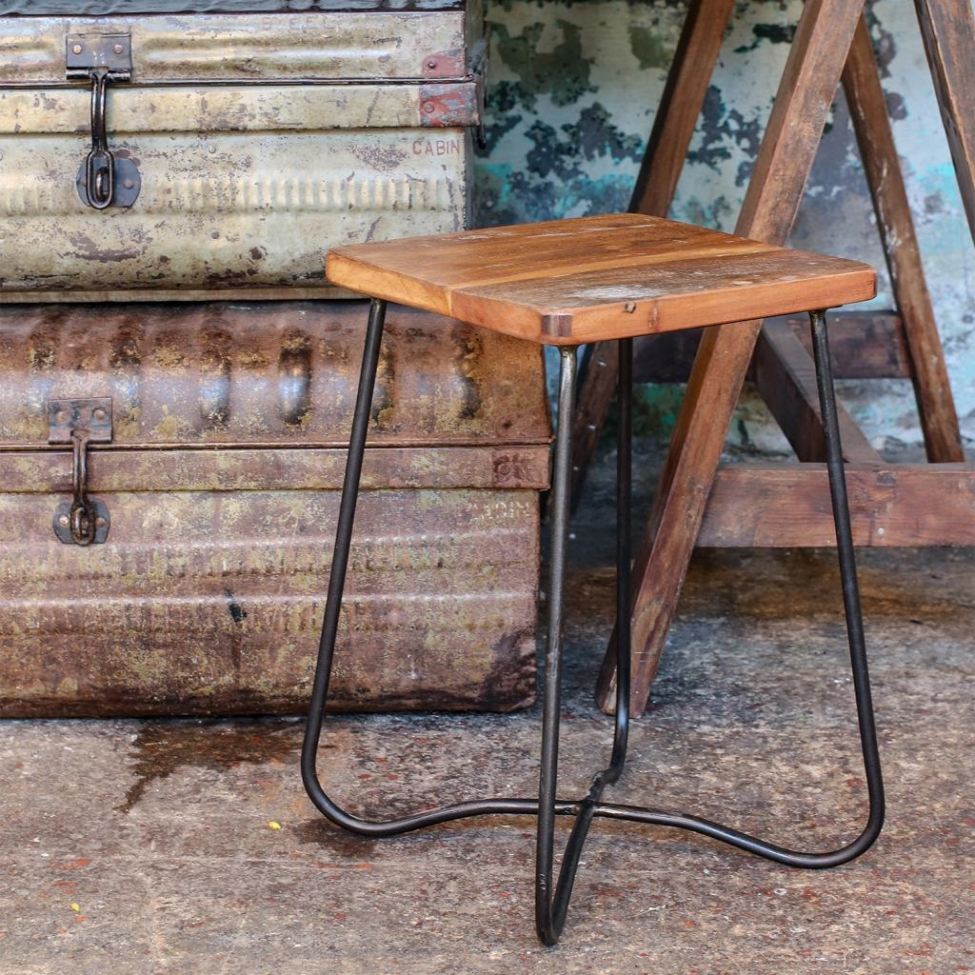 Pall 'Industrial' 46cm - Trä