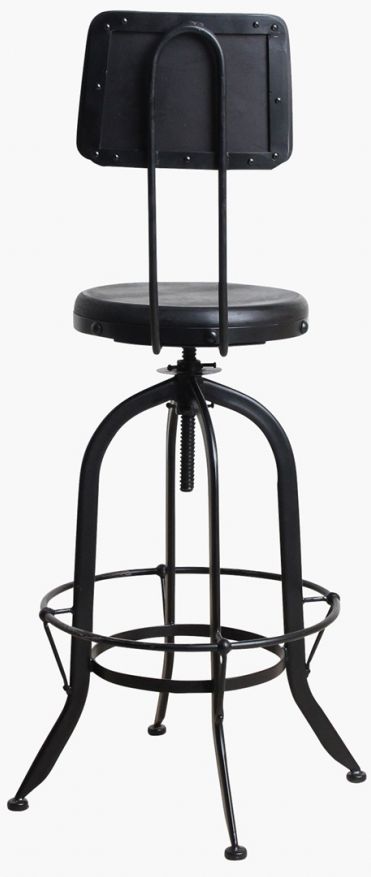 Justerbar stol 'Mango' - Vintage/Svart