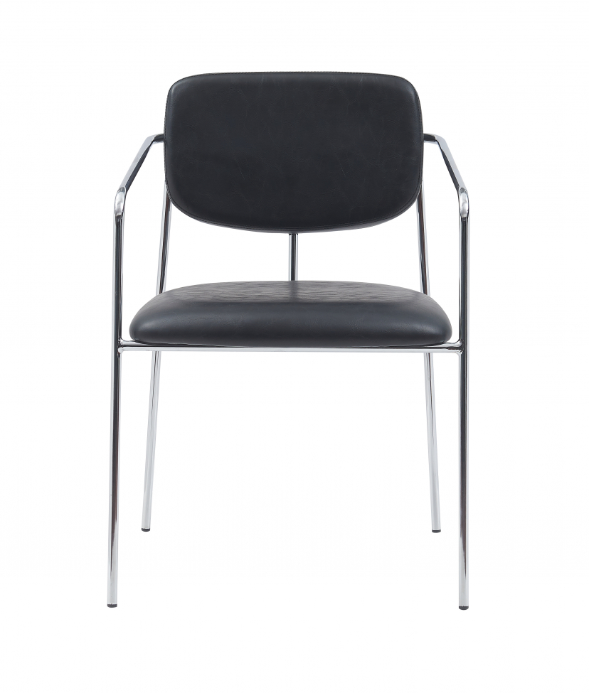Karmstol 'Ebba' - Svart/Silver