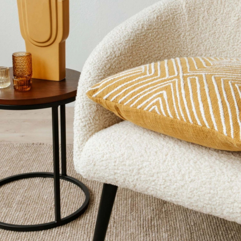 Fåtölj 'Puffy' - Vit/Teddy