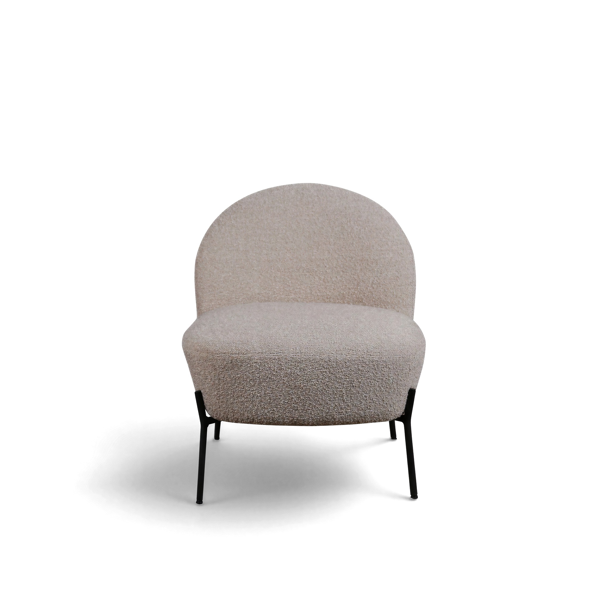 Fåtölj 'Gori' - Beige/Bouclé