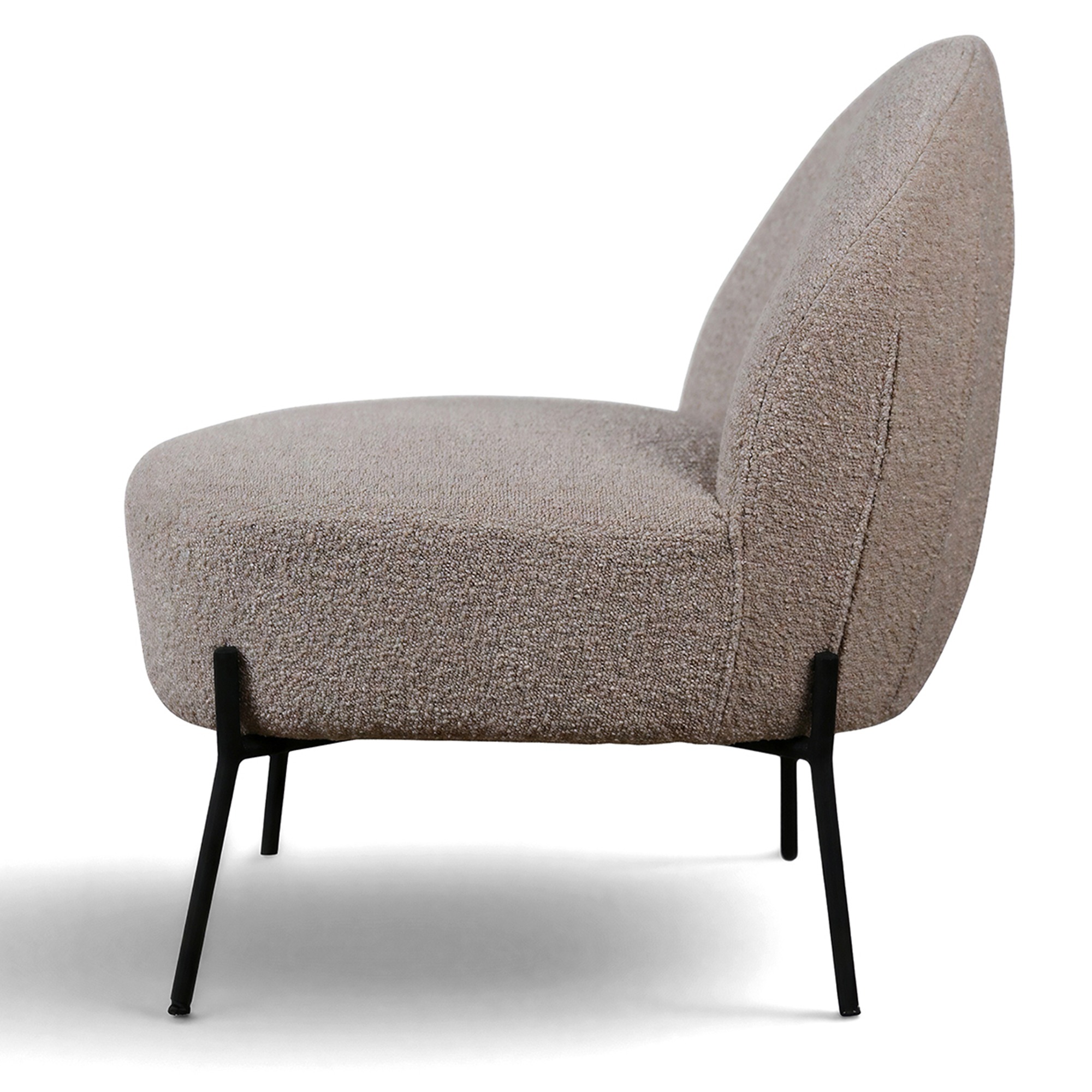 Fåtölj 'Gori' - Beige/Bouclé