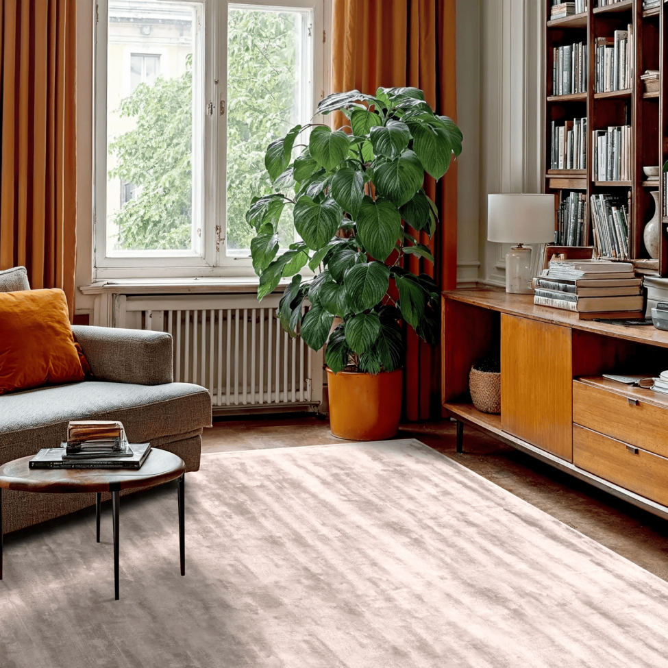 Viskosmatta 'Jodhpur' 70x200cm - Ljusgrå/Beige