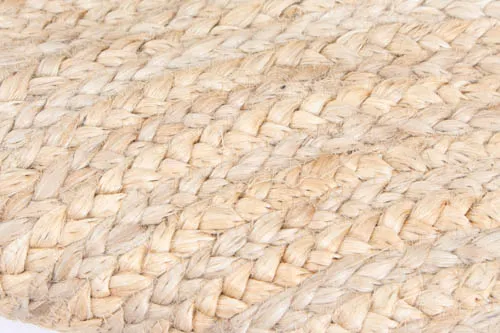 Rund matta 'Flätan' 160cm - Jute