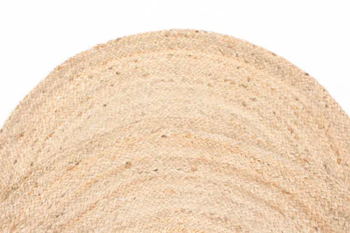 Rund matta 'Flätan' 300cm - Jute