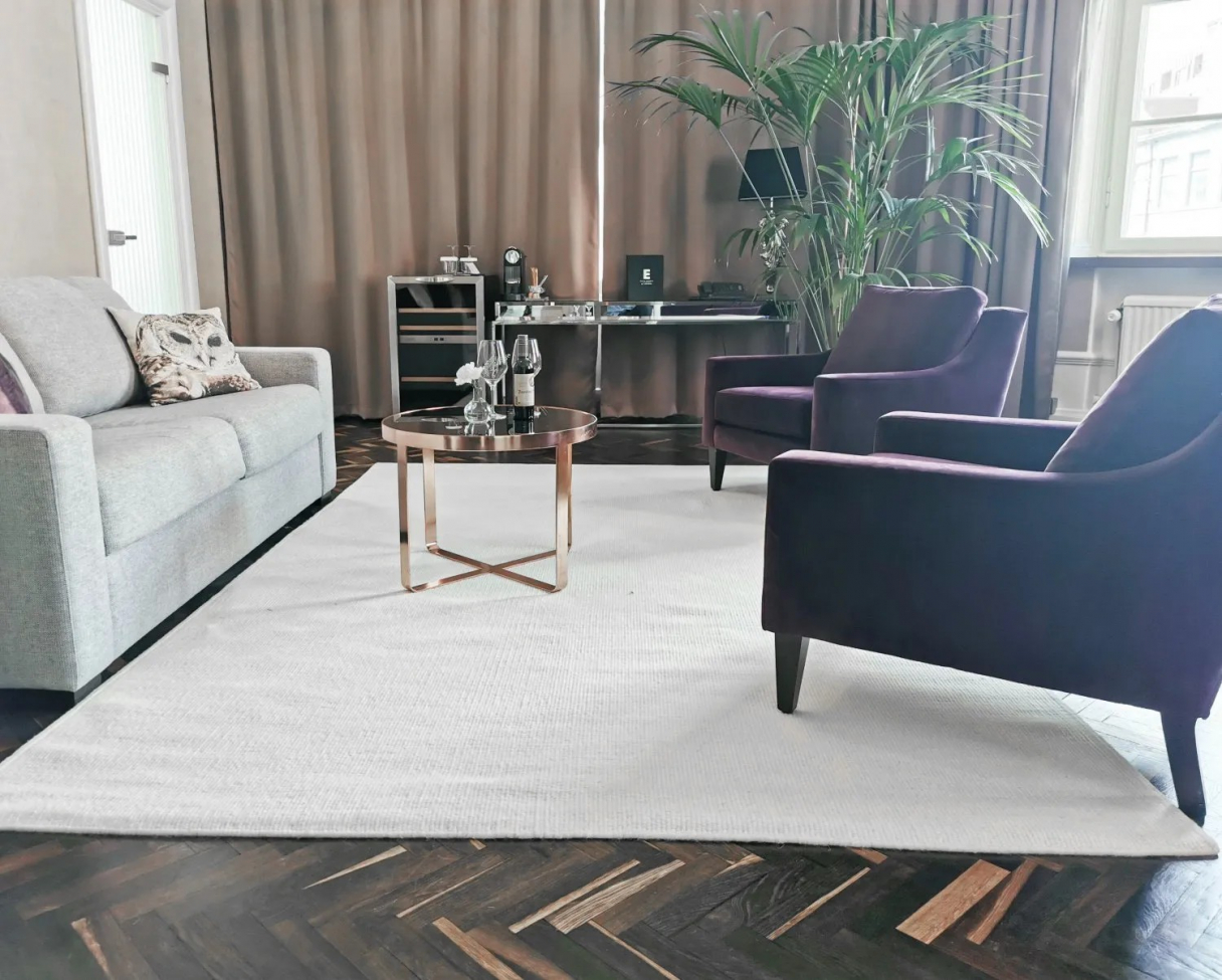 Ullmatta 'Hamilton' 160x230cm - Vit