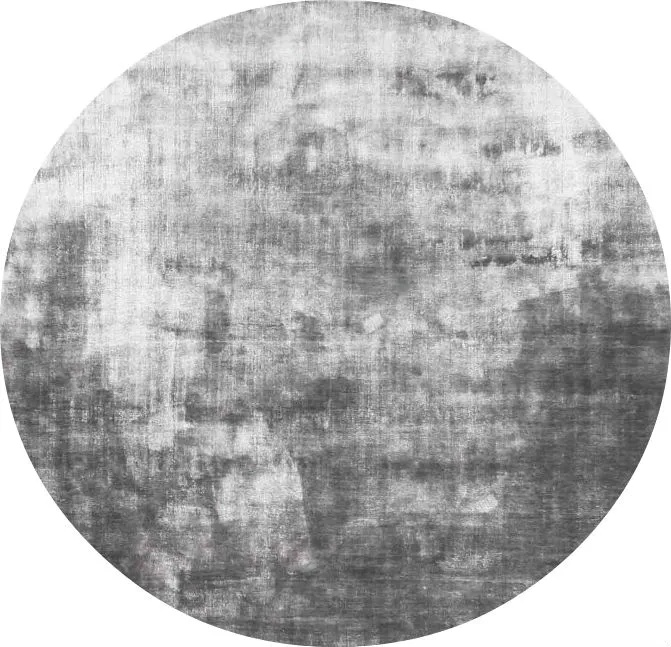 Rund matta 'Jodhpur' 200cm - Grå