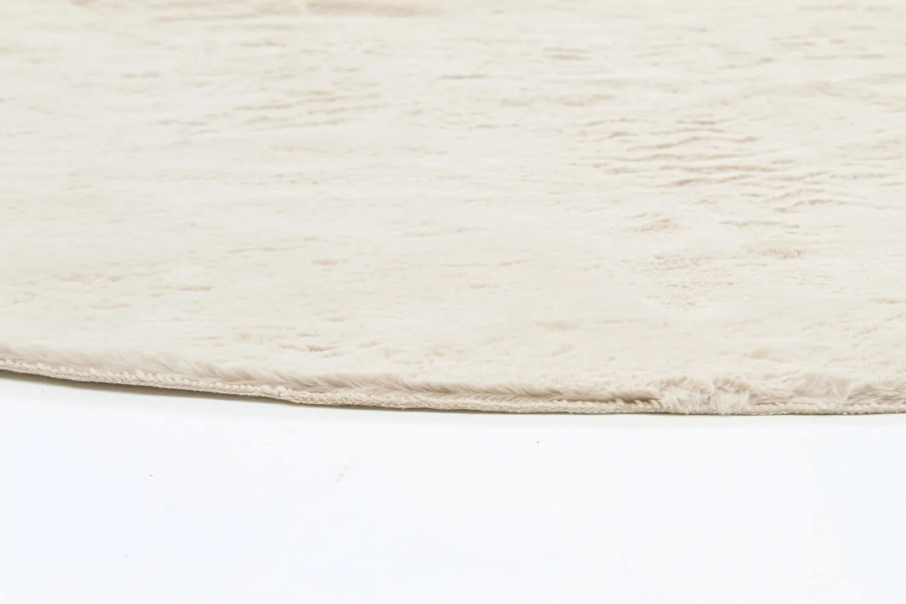 Rund matta 'Arnaga Super Soft' 120cm - Beige