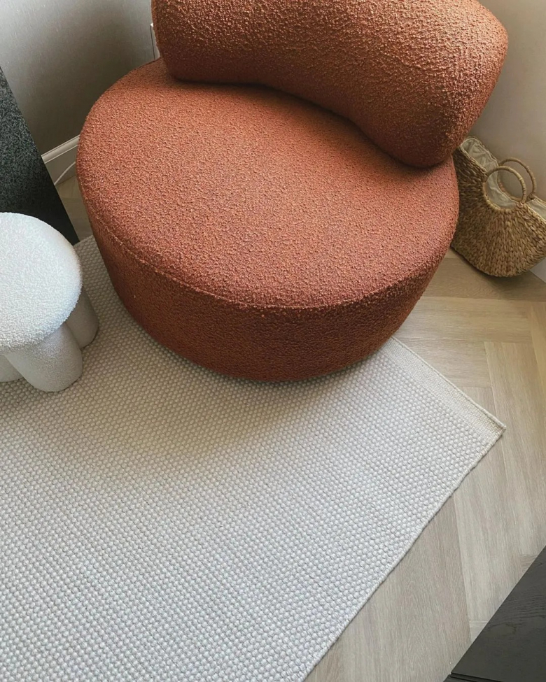 Ullmatta 'Coastal' 160x230cm - Creme