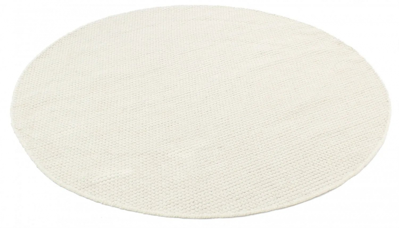 Rund matta 'Coastal' 200cm - Cream