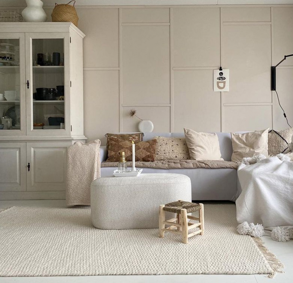 Ullmatta 'Cartmel' 80x250cm - Offwhite
