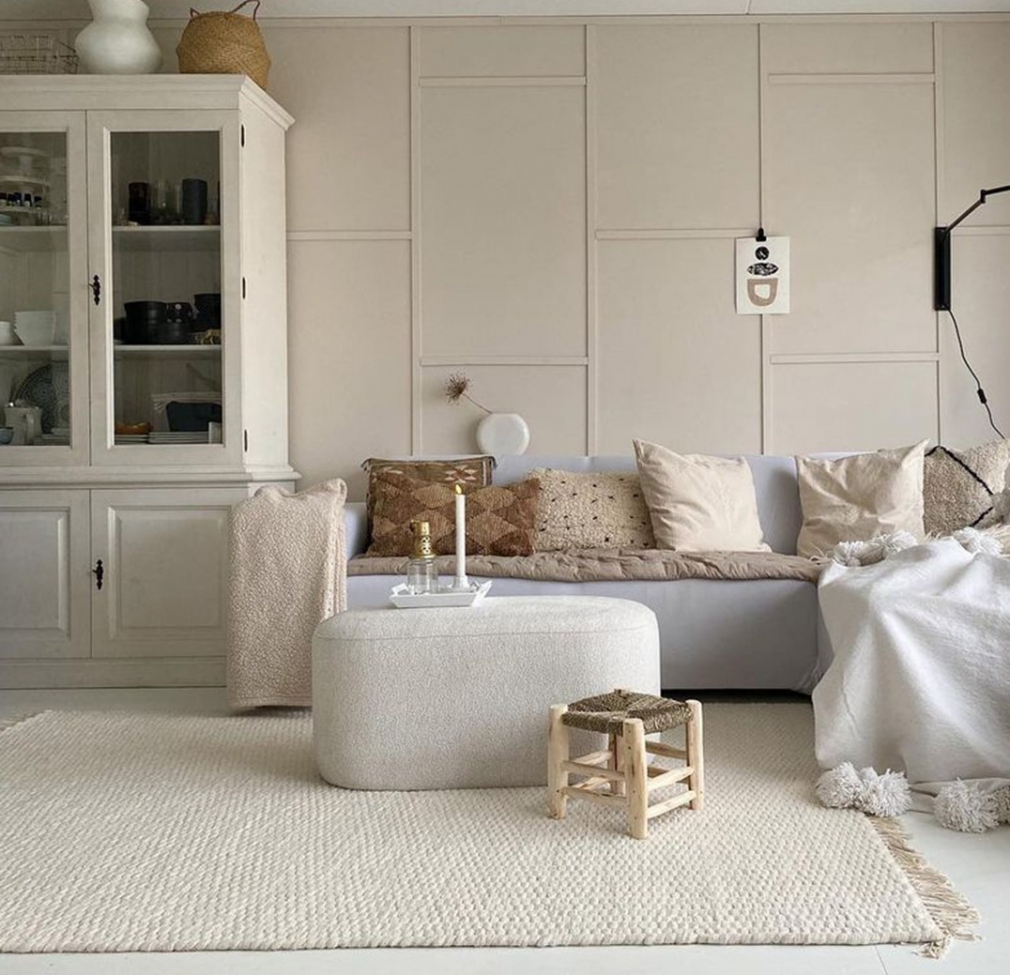Ullmatta 'Cartmel' 240x240cm - Offwhite