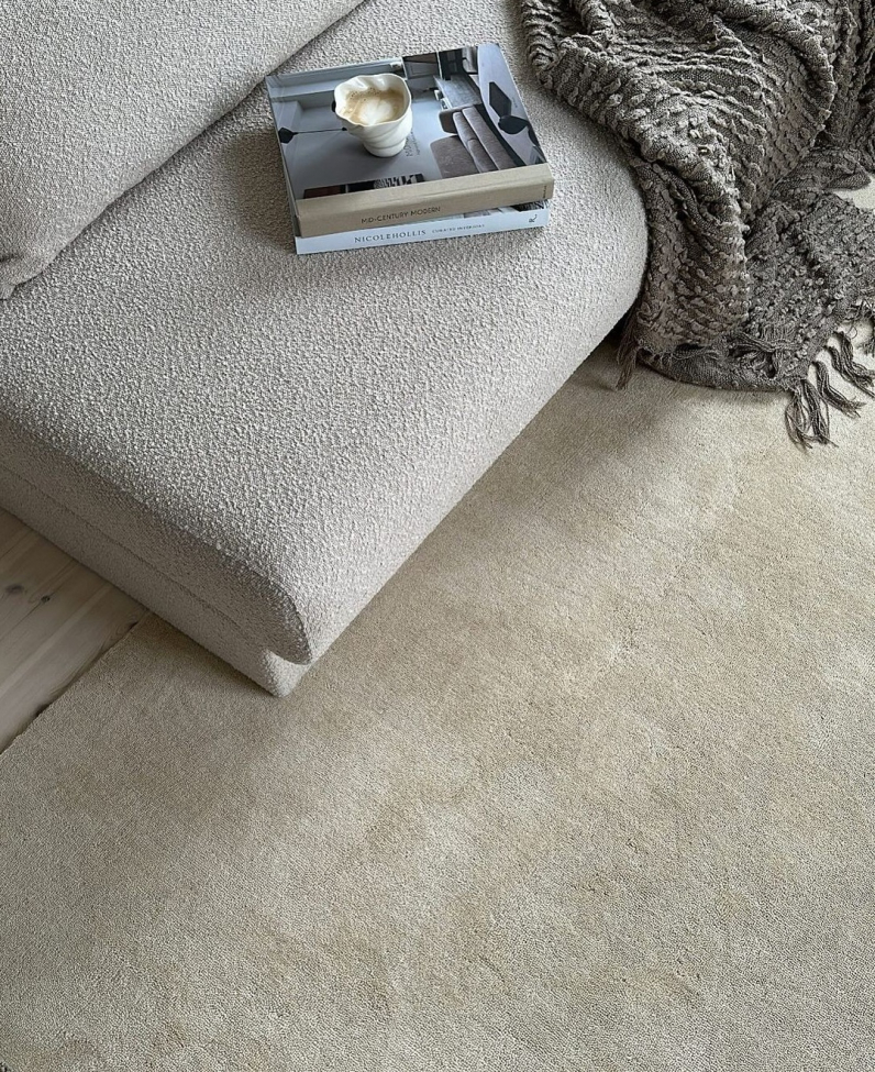 Ullmatta 'Ella' 200x290cm - Creme