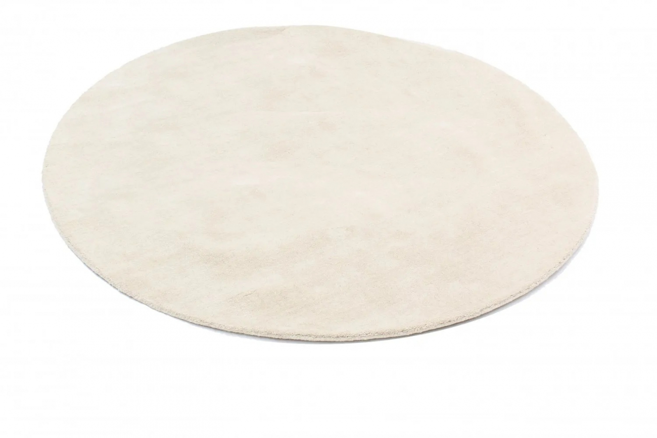 Rund matta 'Ella' 120cm - Creme