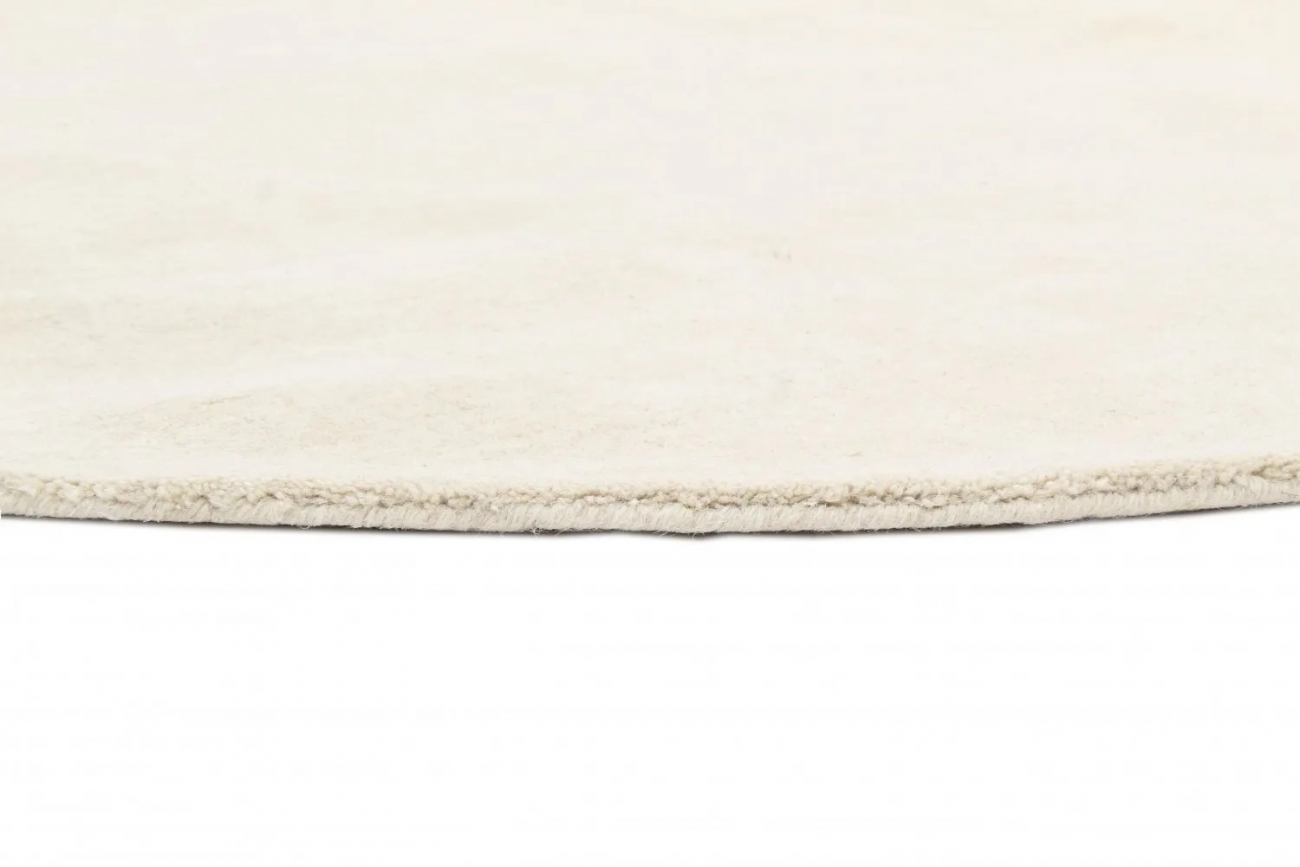 Rund matta 'Ella' 120cm - Creme