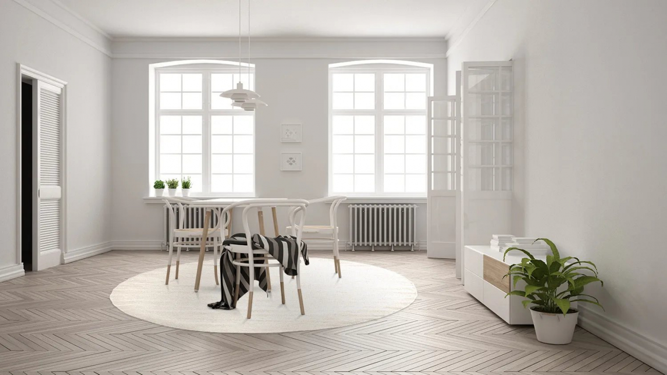 Rund matta 'Hamilton' 200cm - Natur