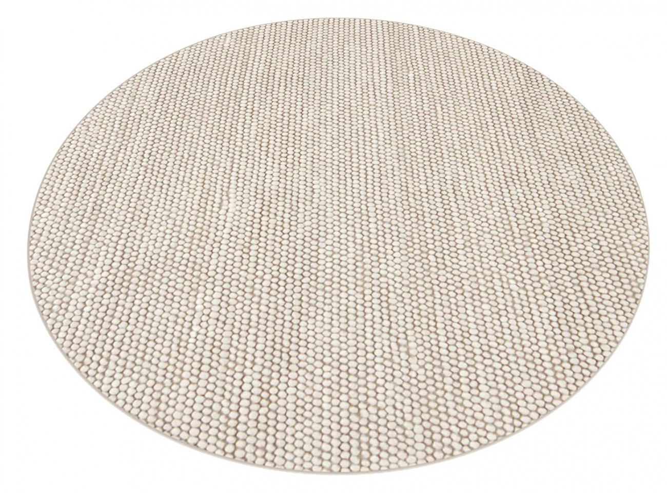 Rund matta 'Avafors' 160cm - Beige
