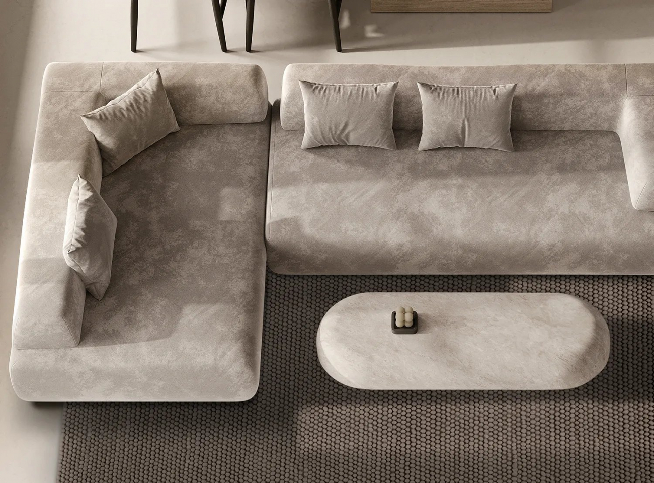 Ullmatta 'Avafors Wool Bubble' 80x150cm - Brun