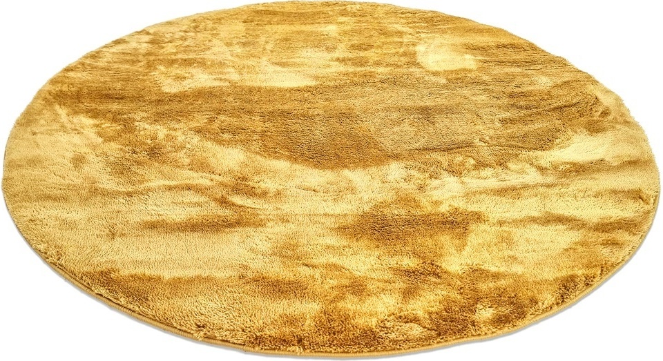 Rund matta 'Aranga Super Soft' 200cm - Gul