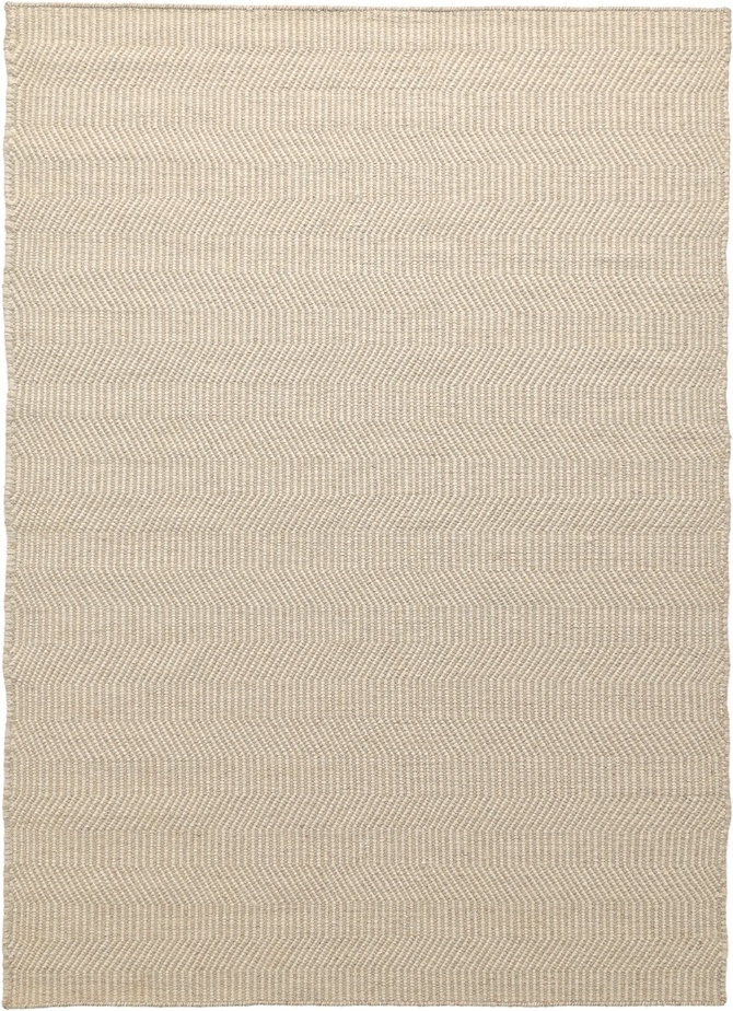 Ullmatta 'Larkana' - Beige/vit