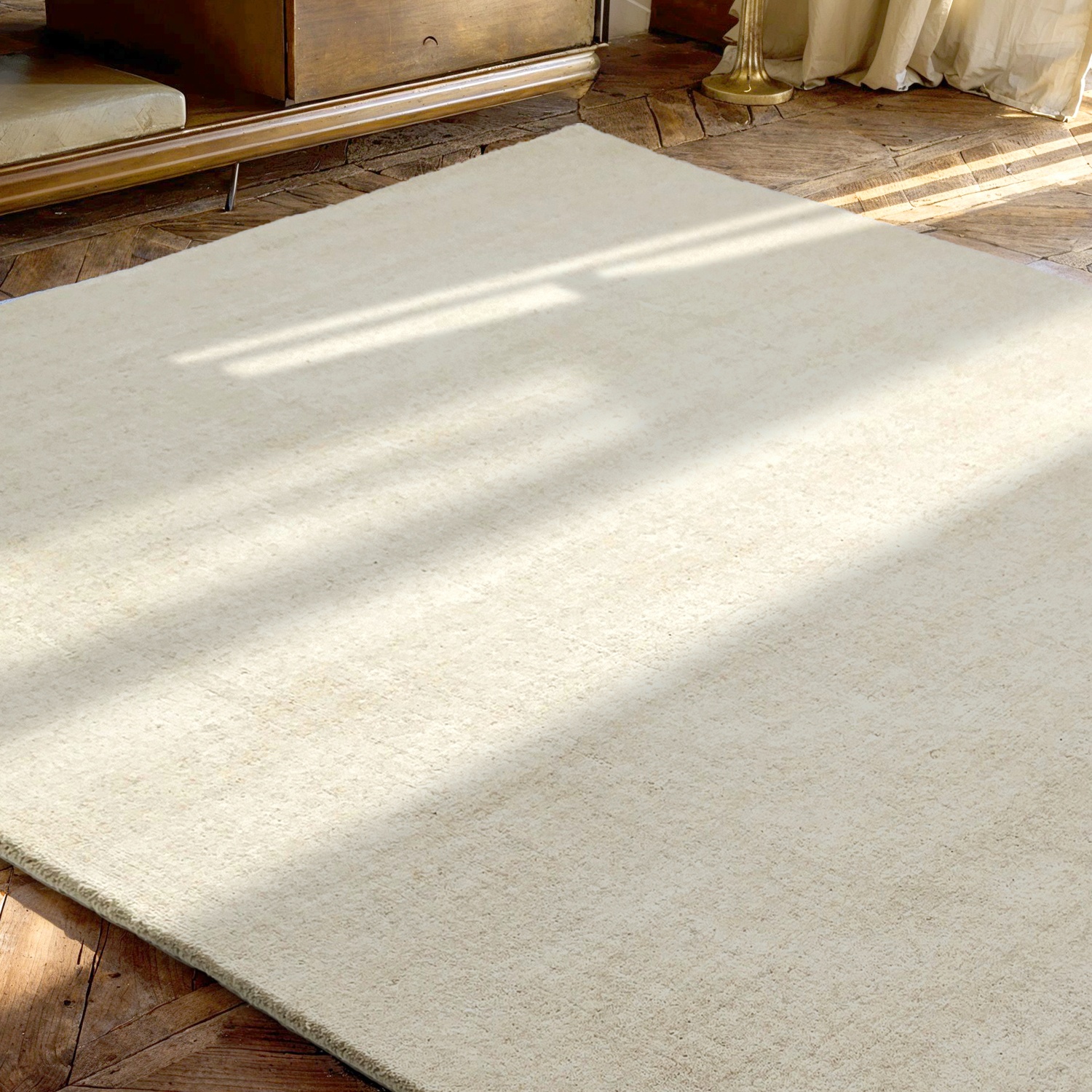Ullmatta 'Rozen Handloom Ull Premium' - Vit