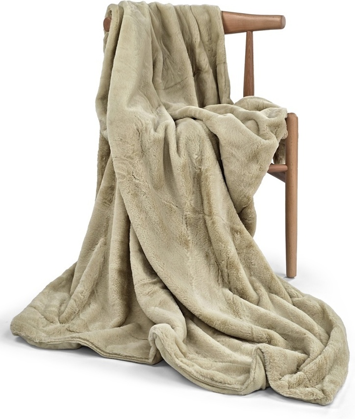 Pläd 'Aranga Super Soft Throw' 130x170cm - Ljusgrön