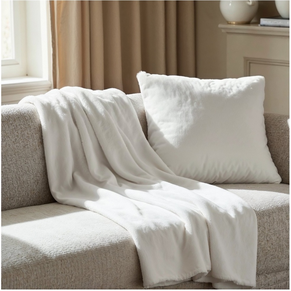 Kuddfodral 'Aranga Super Soft' 45x45cm - Vit
