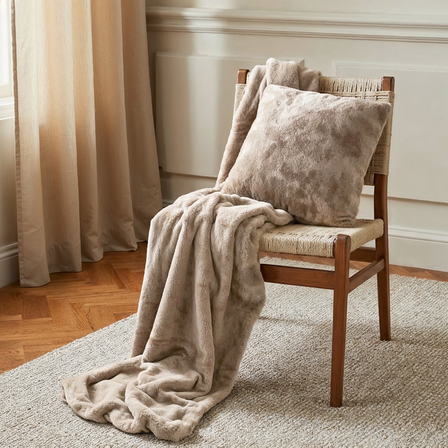 Kuddfodral 'Aranga Super Soft' 45x45cm - Brun