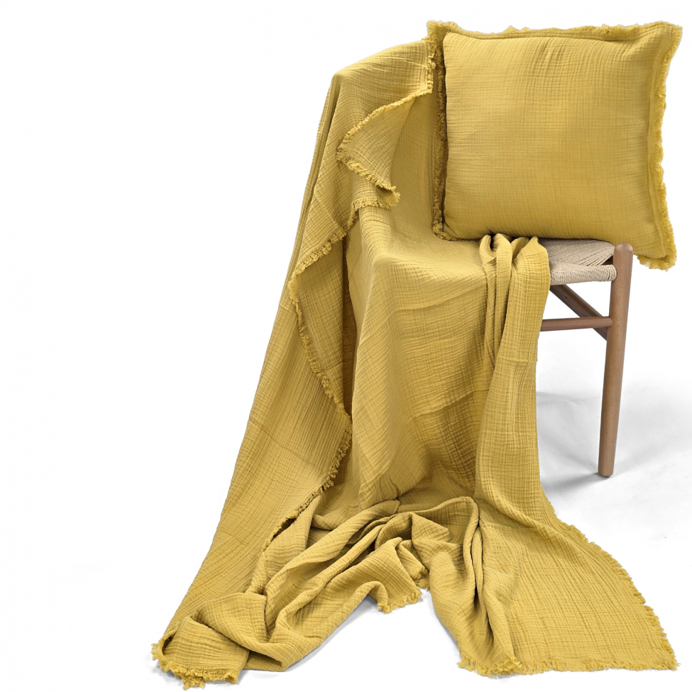 Kuddfodral 'Dorena' 45x45cm - Gul