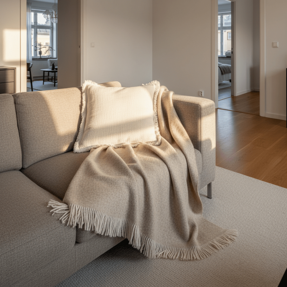 Kuddfodral 'Dorena' 45x45cm - Grå