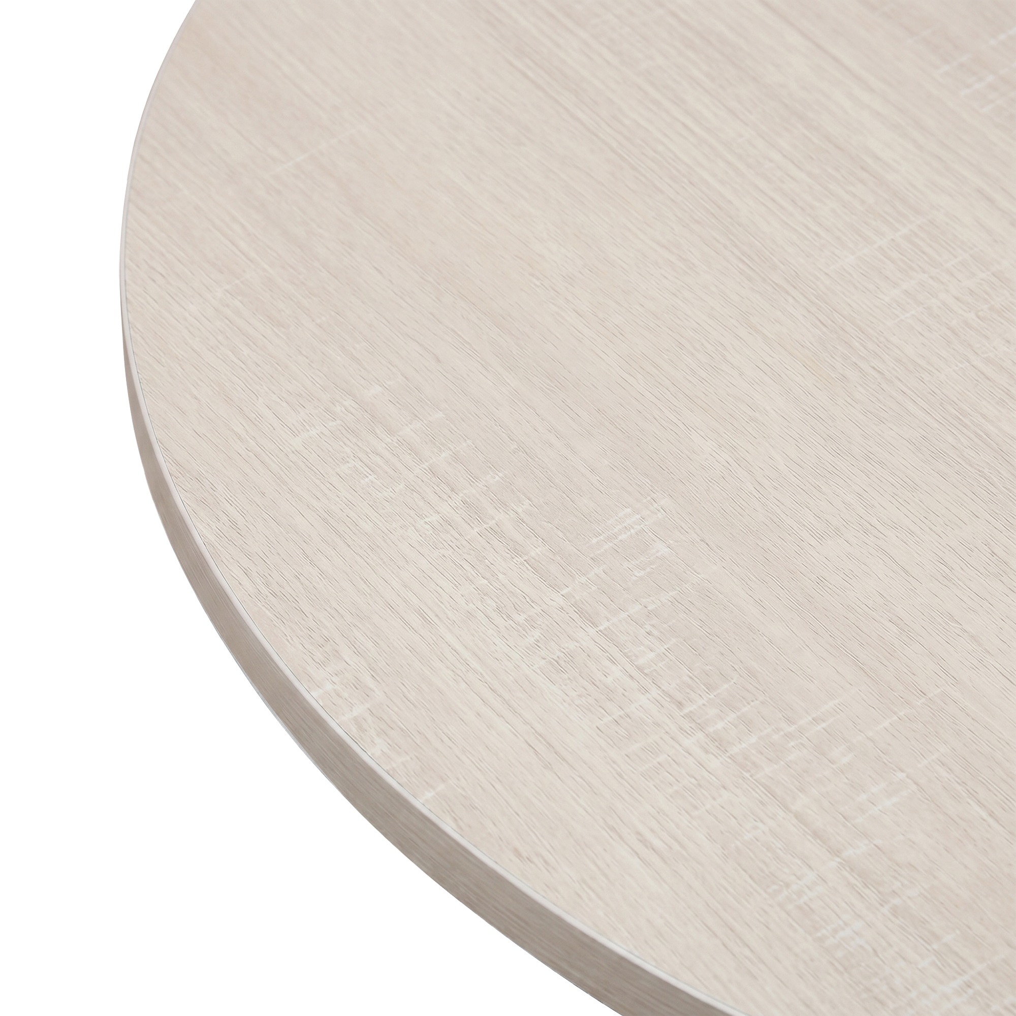 Soffbord 'Créme' Runt 55 cm - Vitpigmenterad
