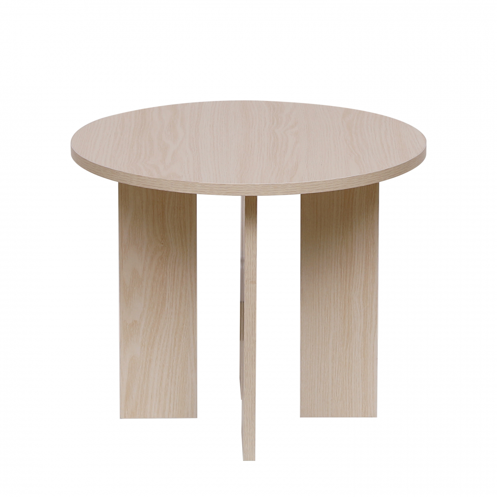 soffbord 'créme' runt 55 cm - natur