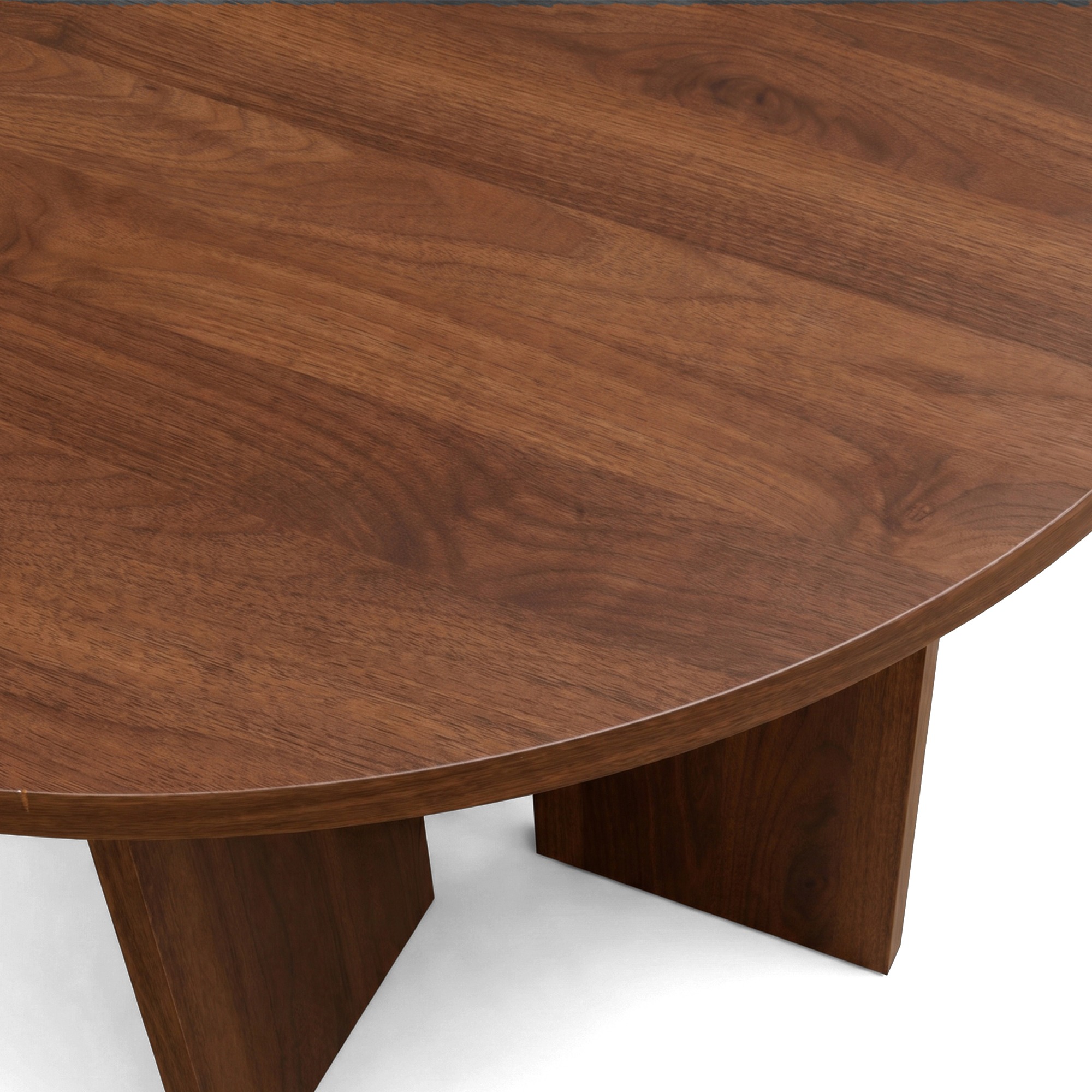 Soffbord 'Créme' Runt 75cm - Valnöt